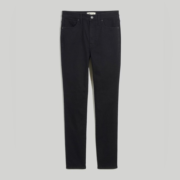 Madewell 10" High-Rise Skinny Jeans in Black Frost Item NG493 - Picture 3 of 4